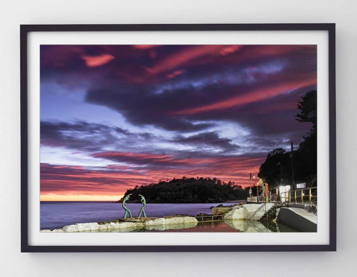 Peaceful, Manly print