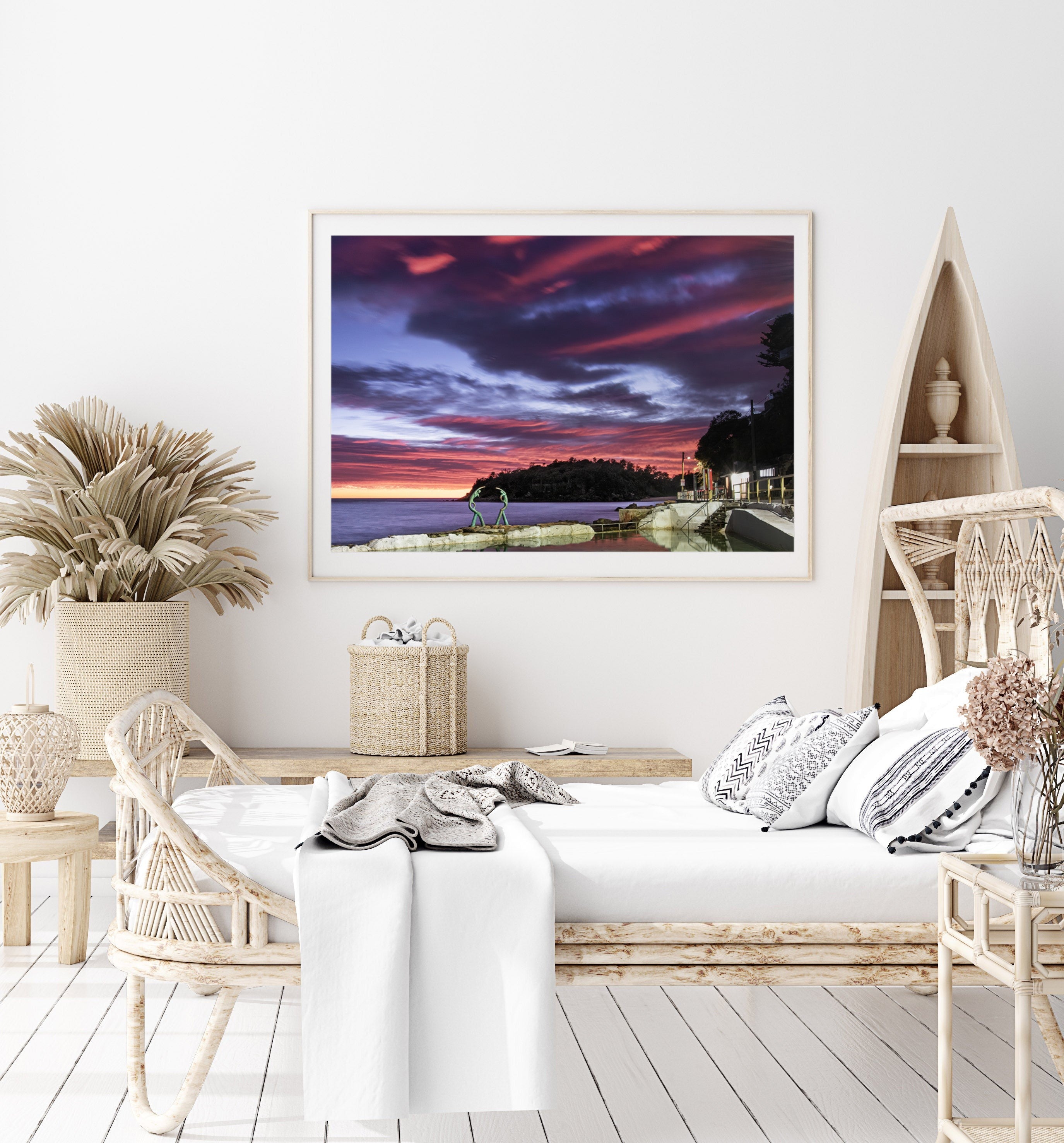 Peaceful, Manly print