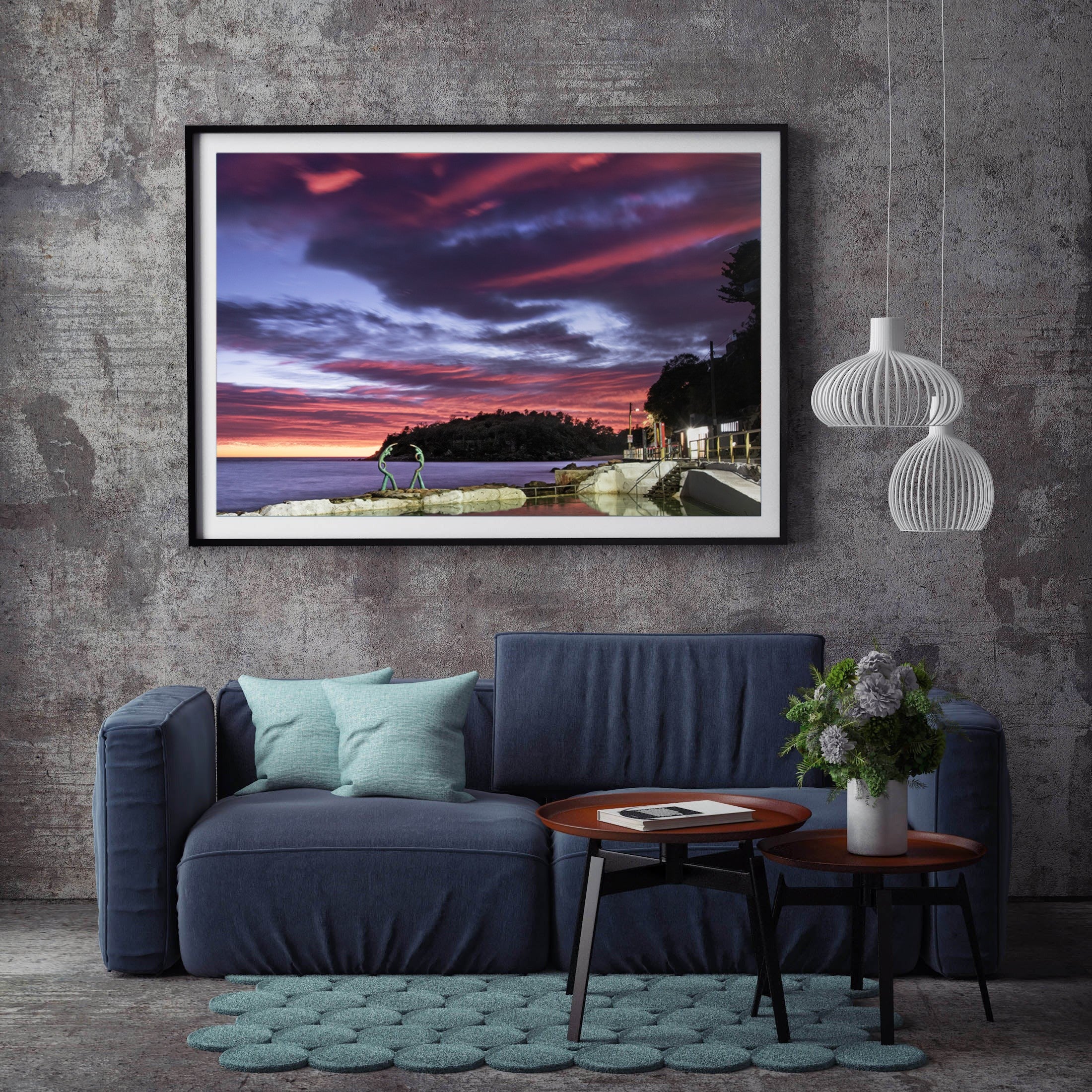 Peaceful, Manly print