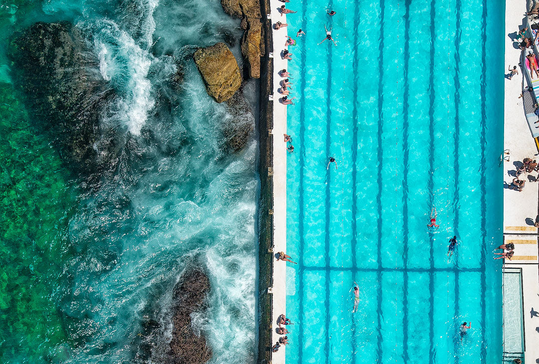 People, Bondi Beach Beach print