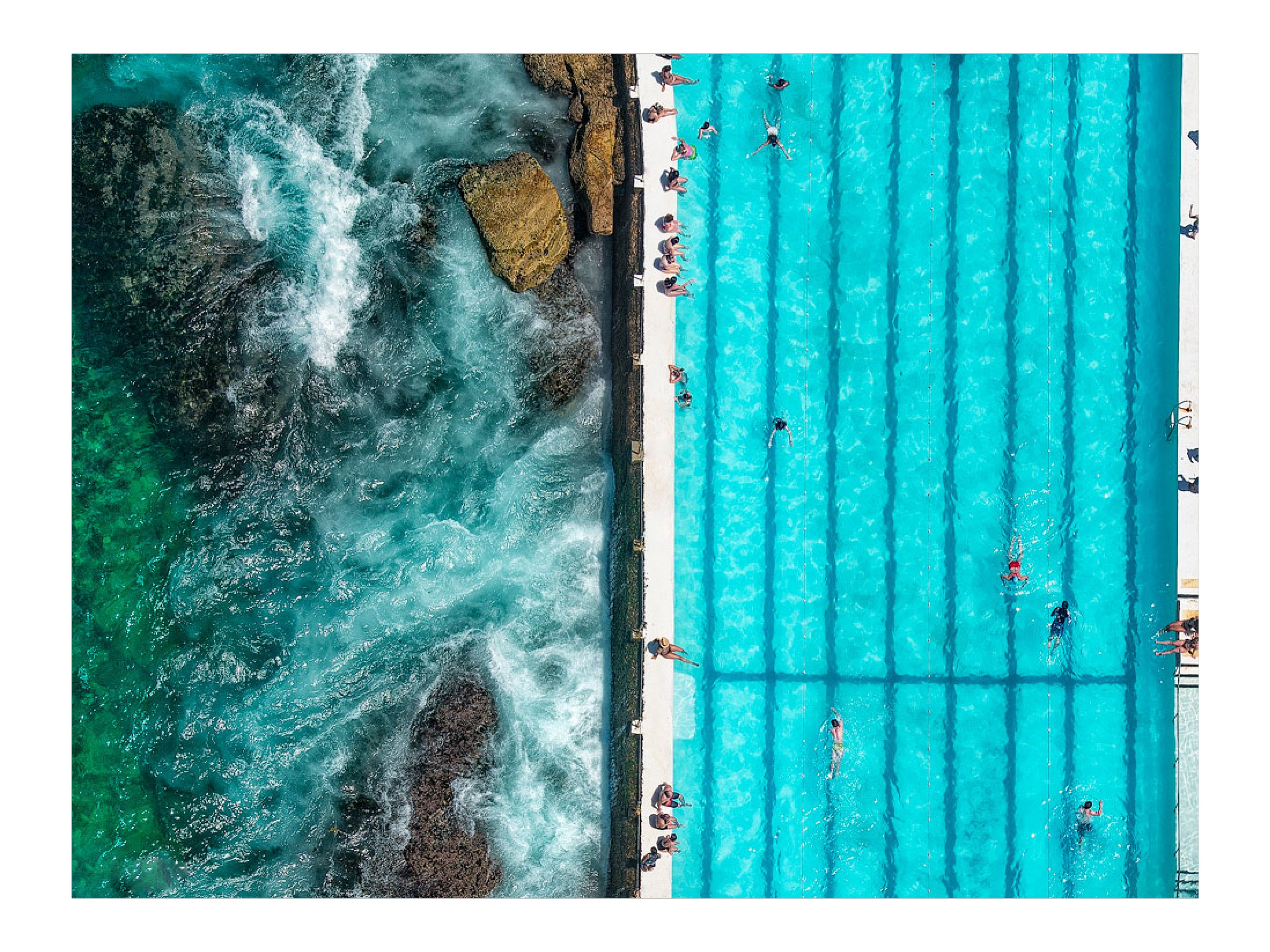 People, Bondi Beach print
