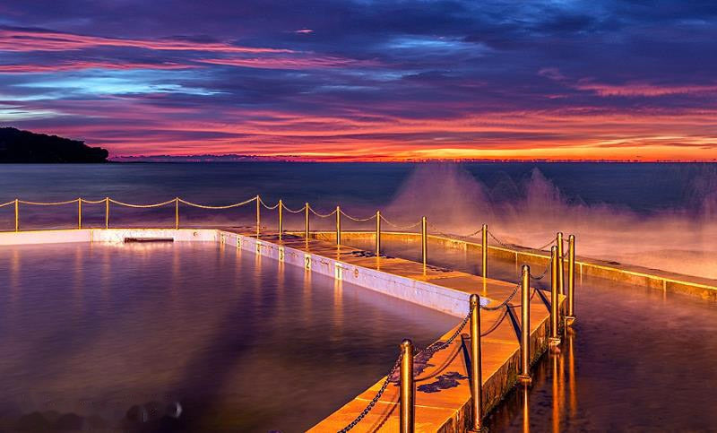 Poles, Curl Curl Rock Pool print