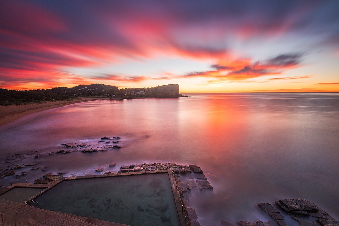 Pretty in Pink, Avalon Rock Pool print