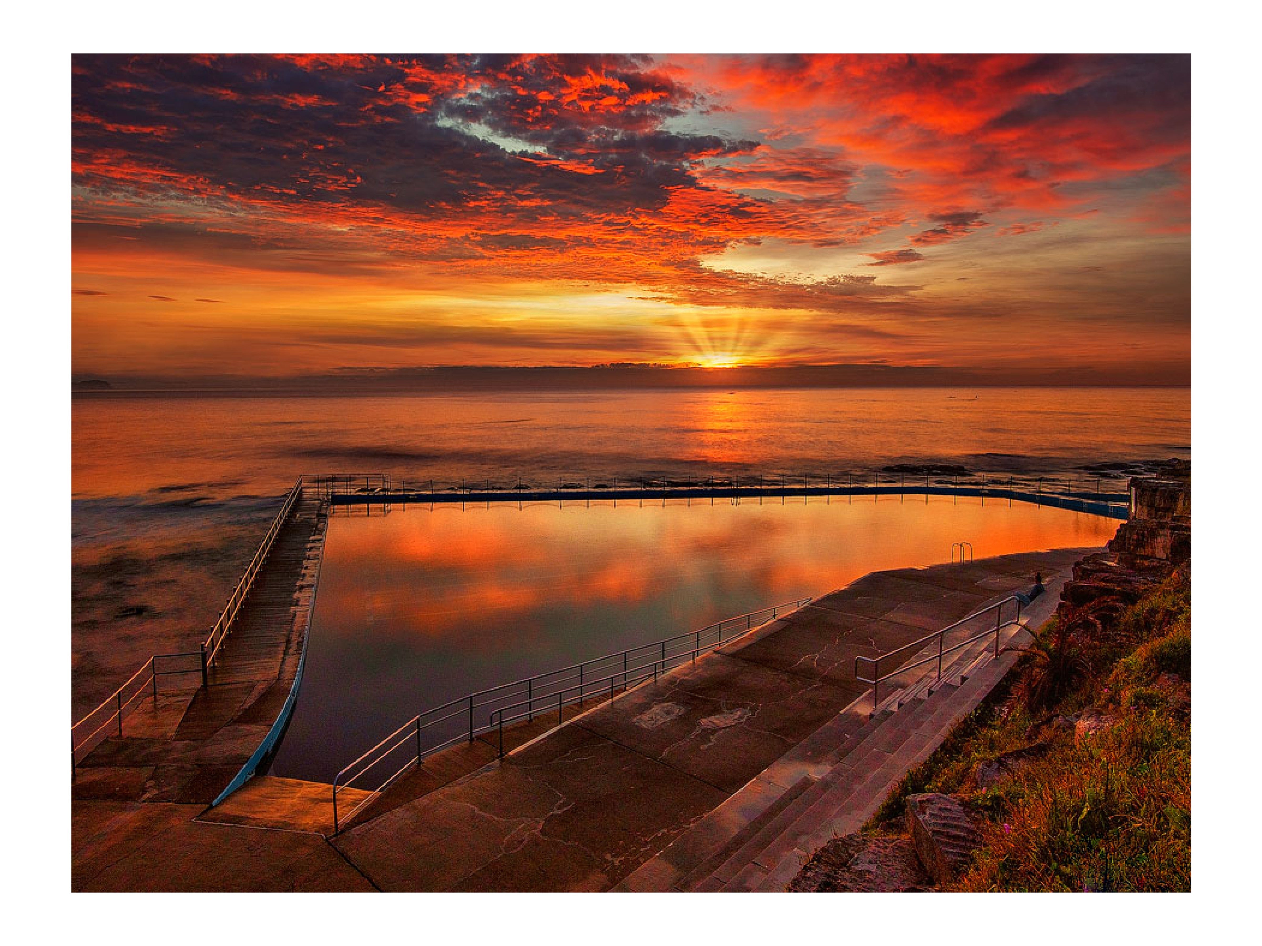 Pure Joy, Collaroy Rock Pool print
