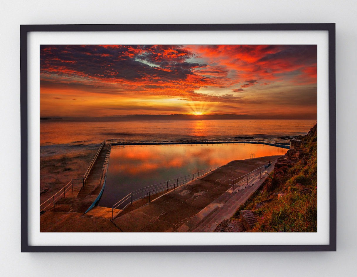 Pure Joy, Collaroy Rock Pool print