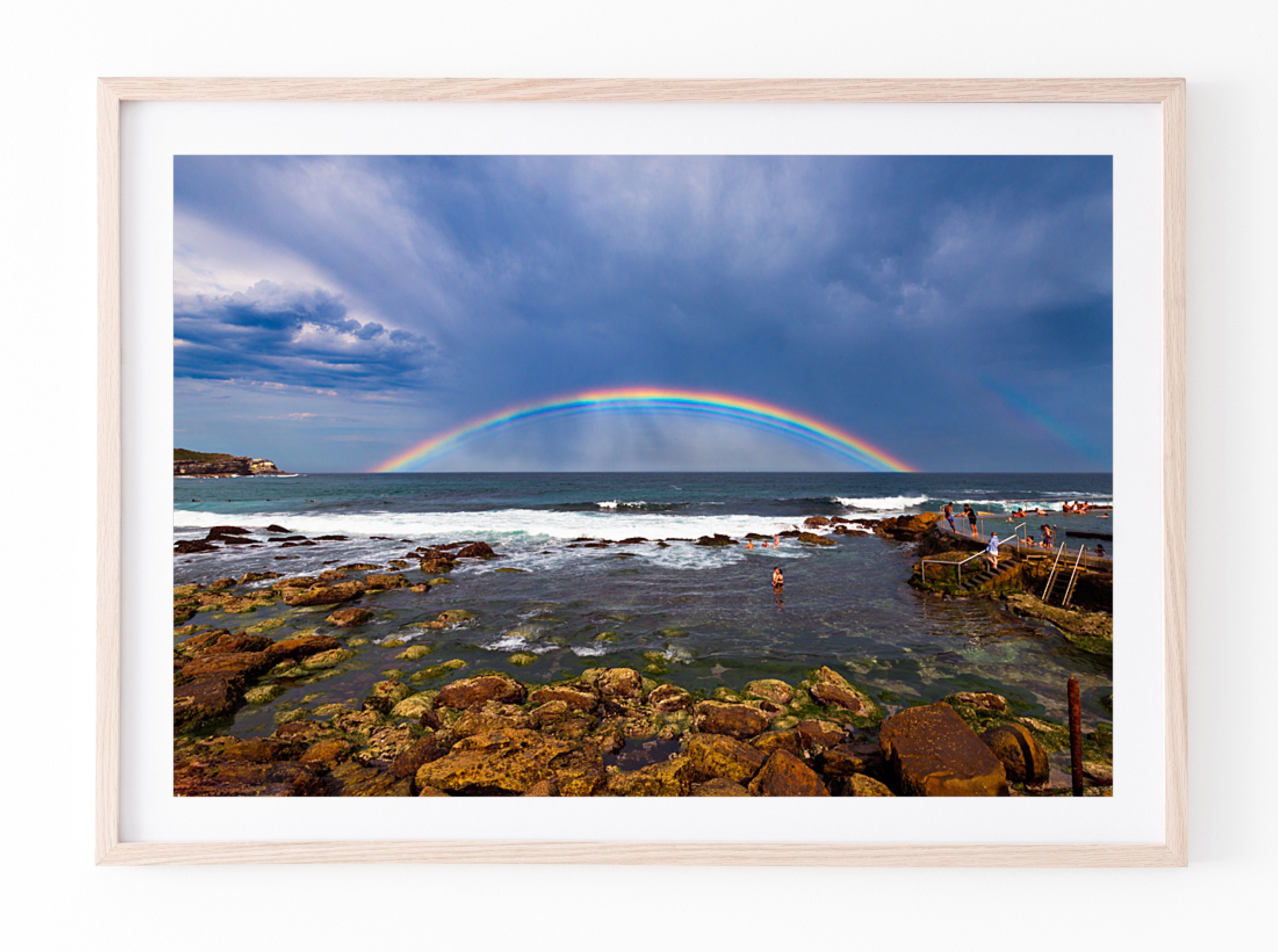 Rainbow Embrace, Bronte Baths print