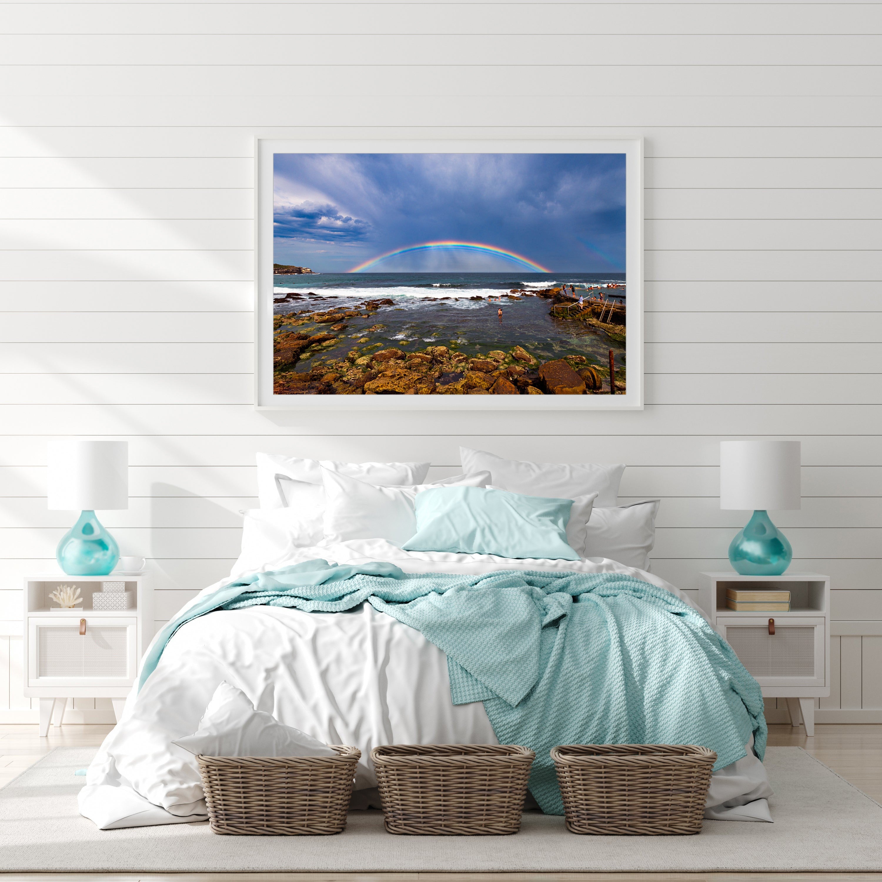 Rainbow Embrace, Bronte Baths print