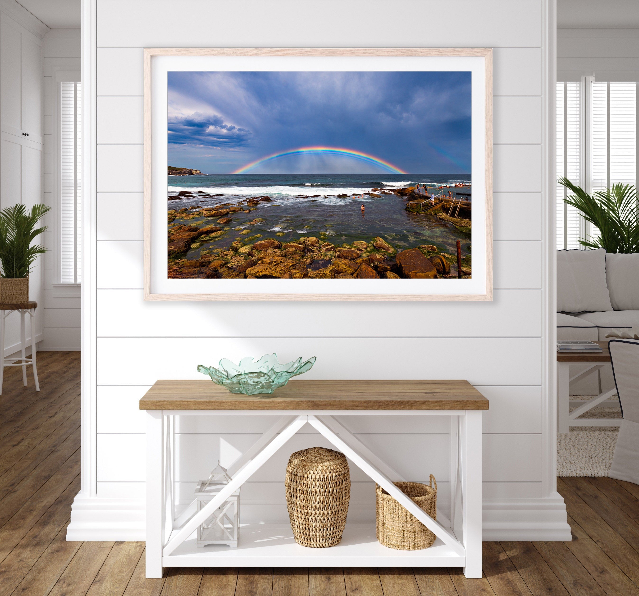 Rainbow Embrace, Bronte Baths print
