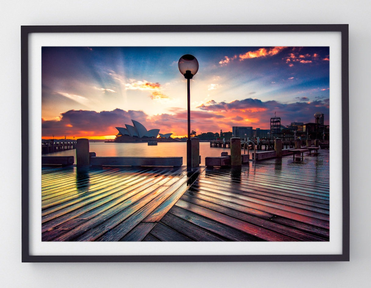Rainy, Sydney Harbour print
