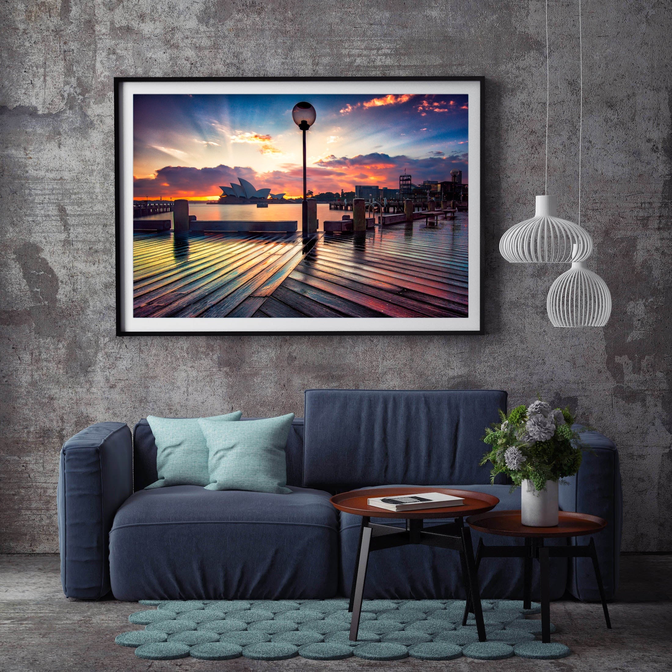 Rainy, Sydney Harbour print
