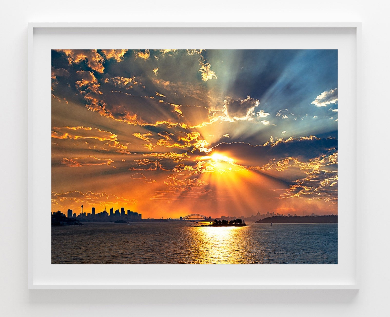 Smoking, Sydney Harbour print