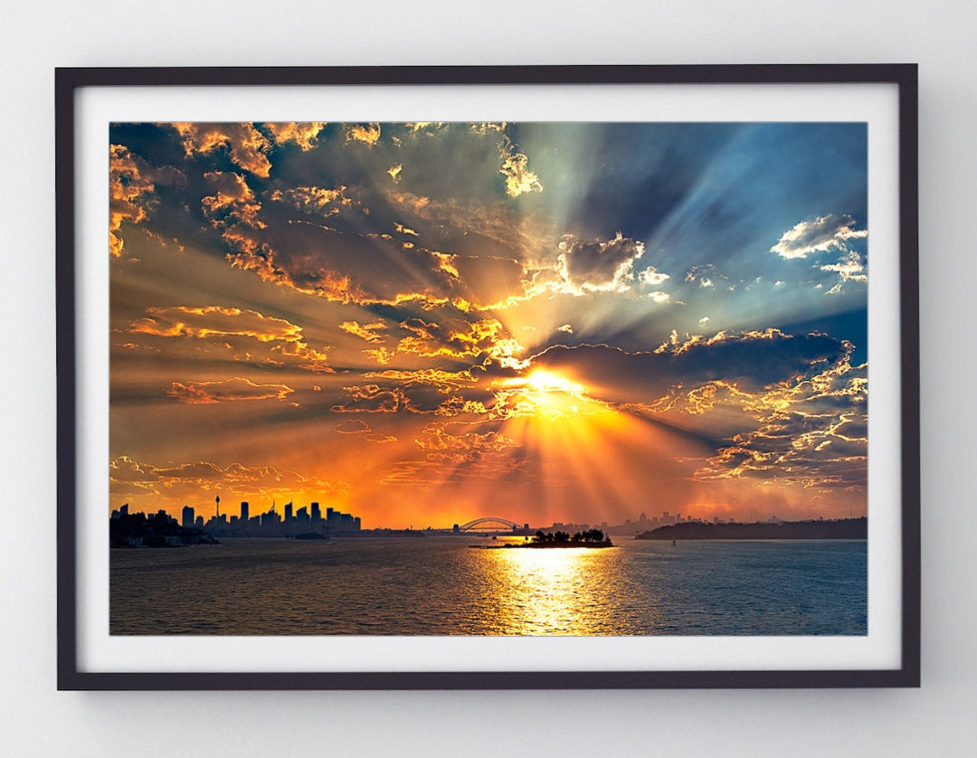 Smoking, Sydney Harbour print