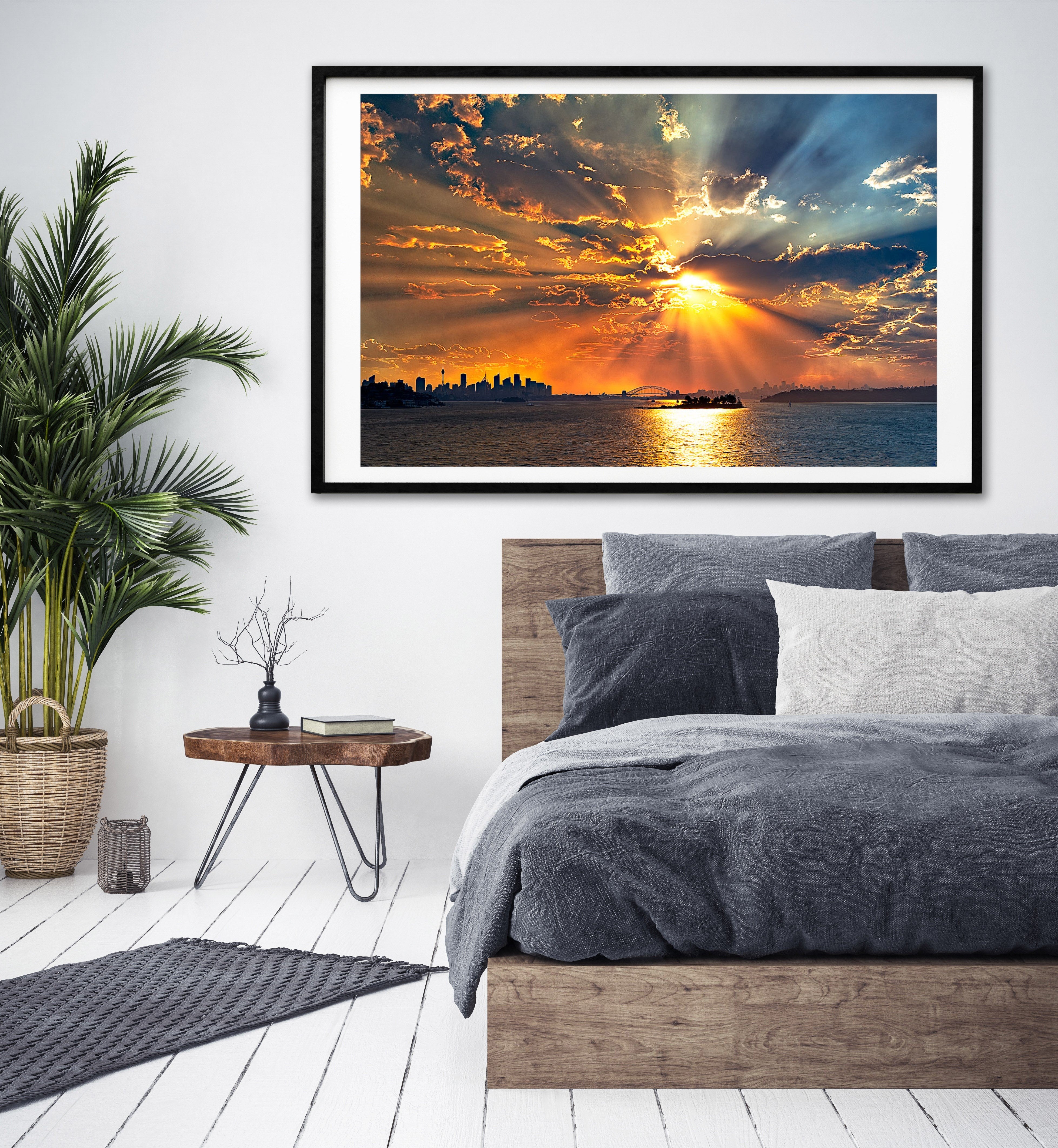 Smoking, Sydney Harbour print