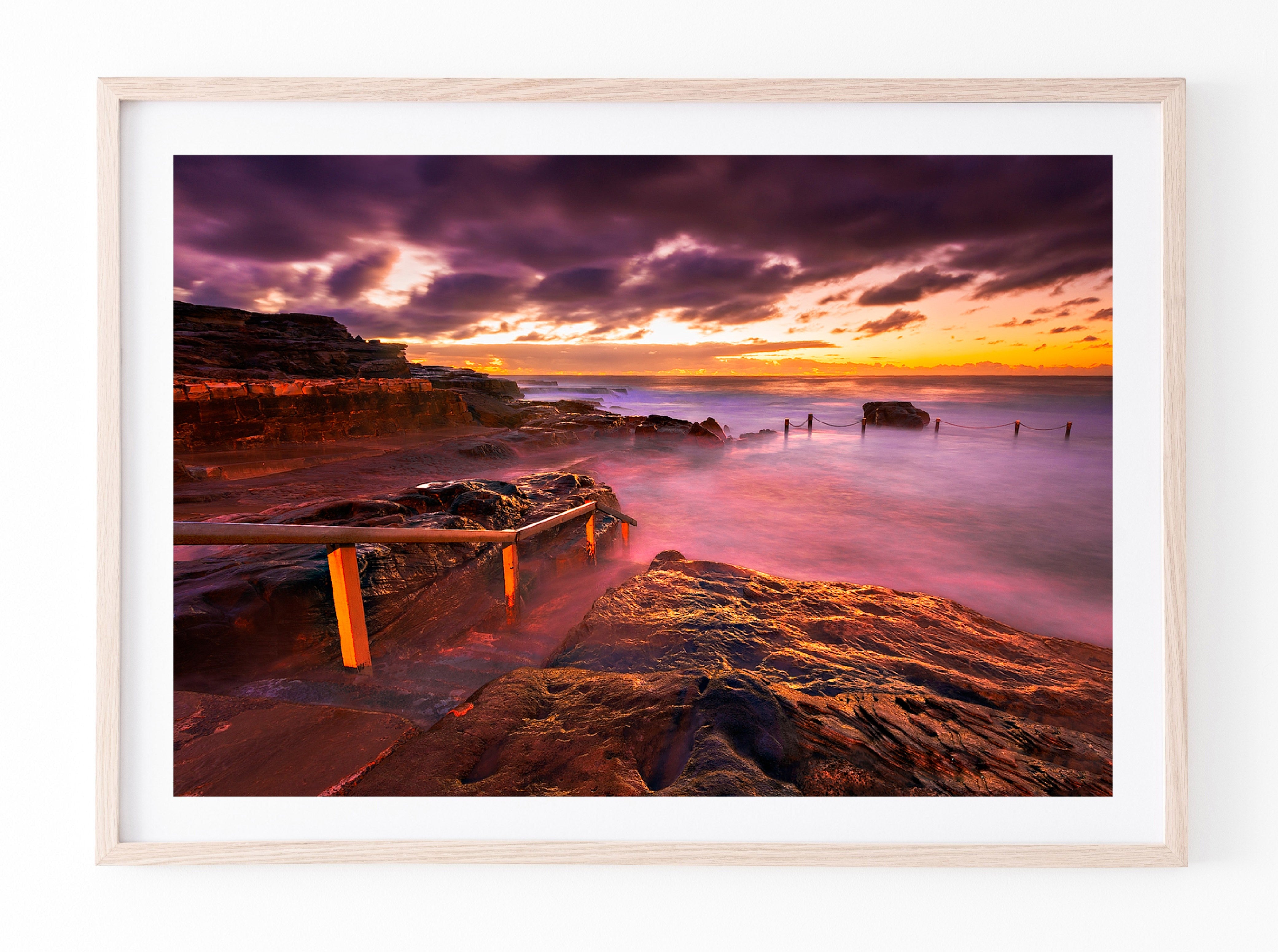 Stepping Down, Mahon Pool print