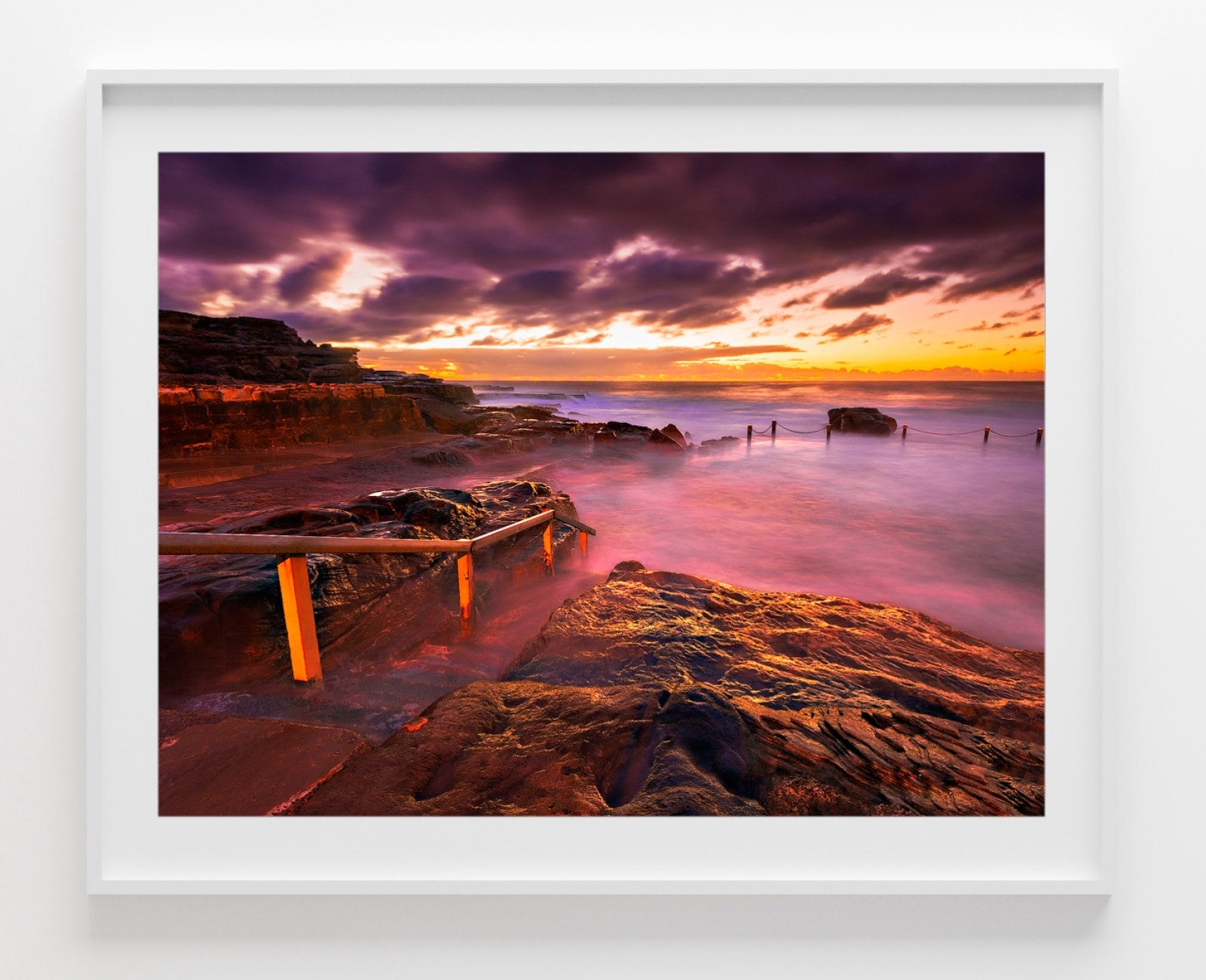 Stepping Down, Mahon Pool print