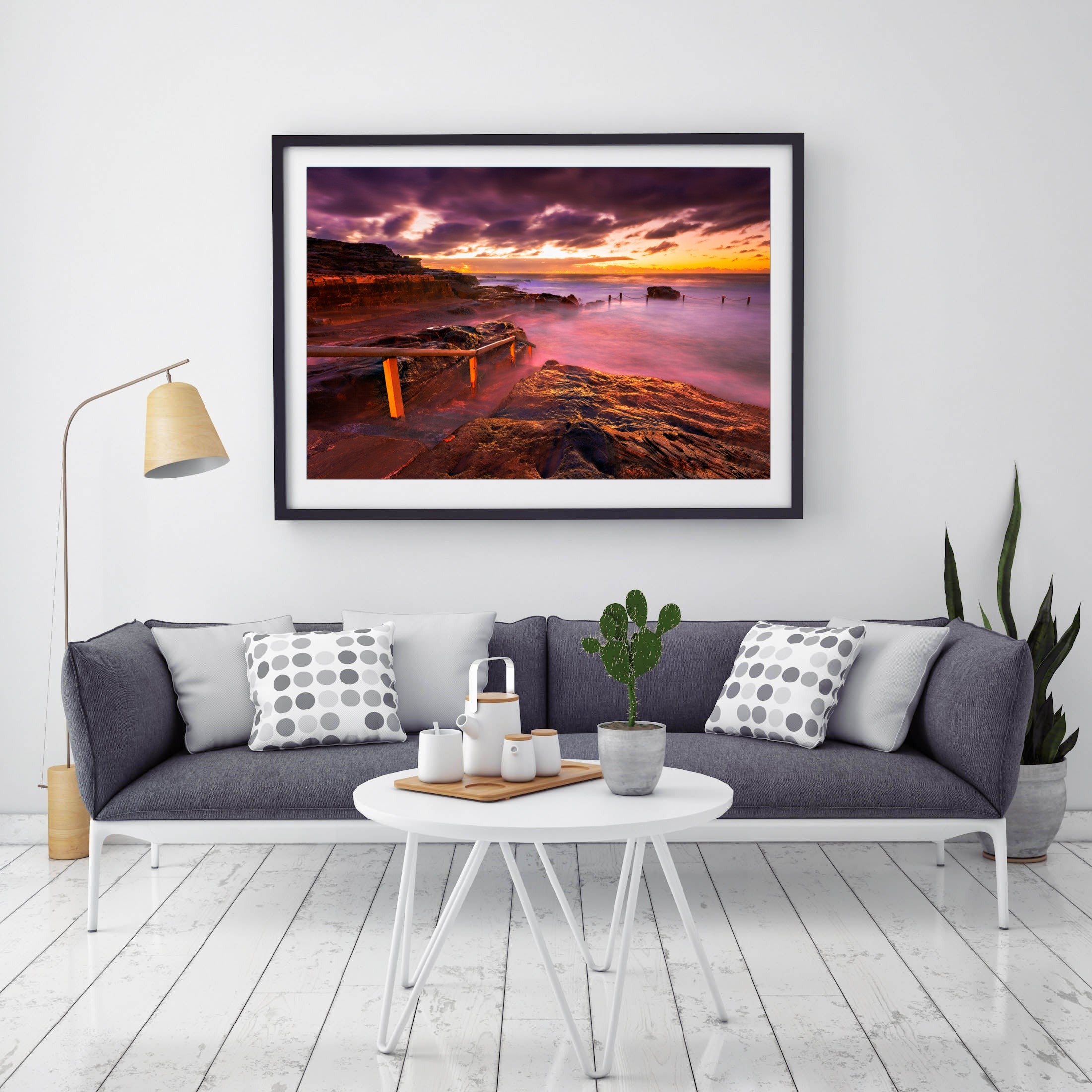 Stepping Down, Mahon Pool print