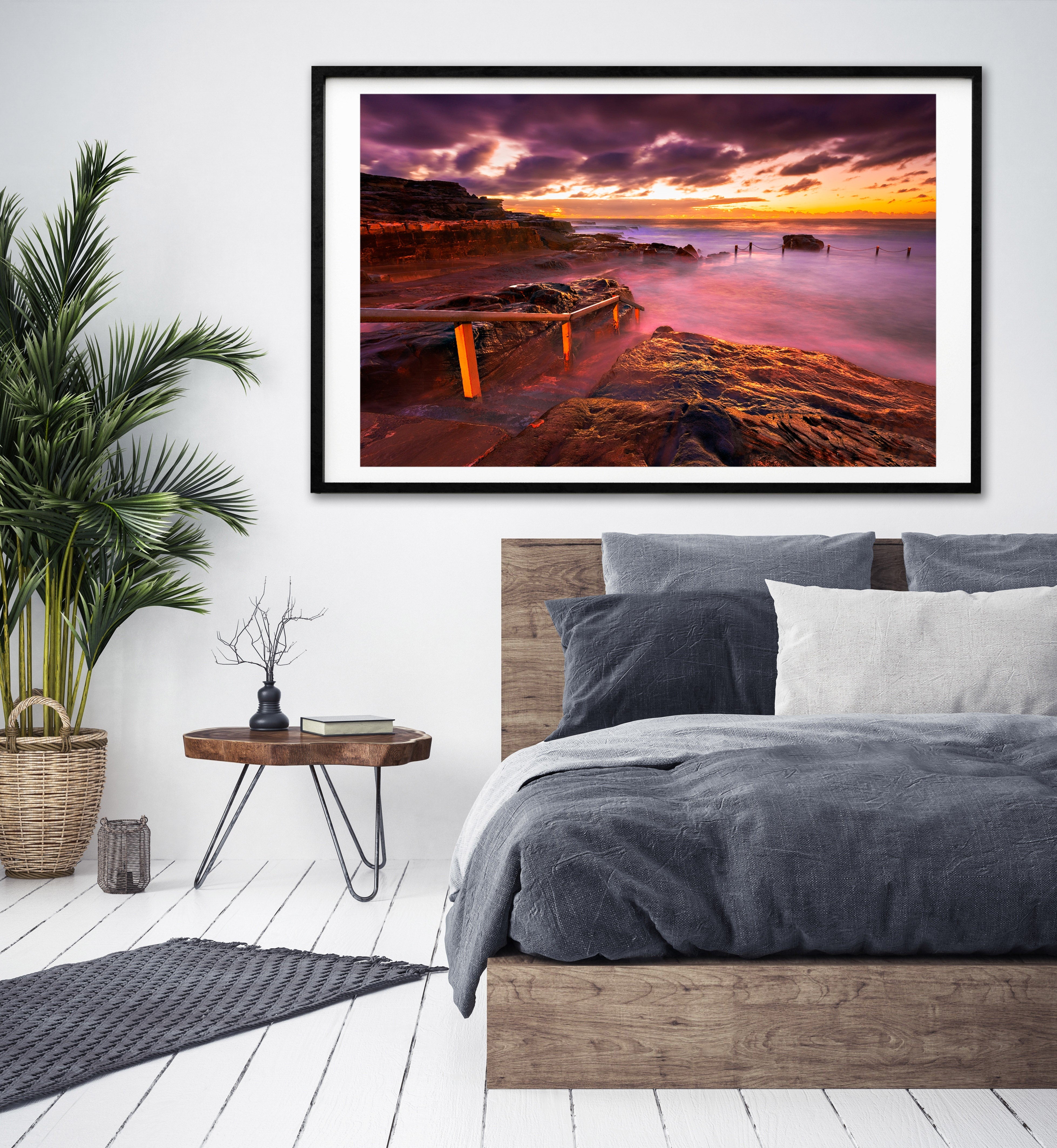 Stepping Down, Mahon Pool print