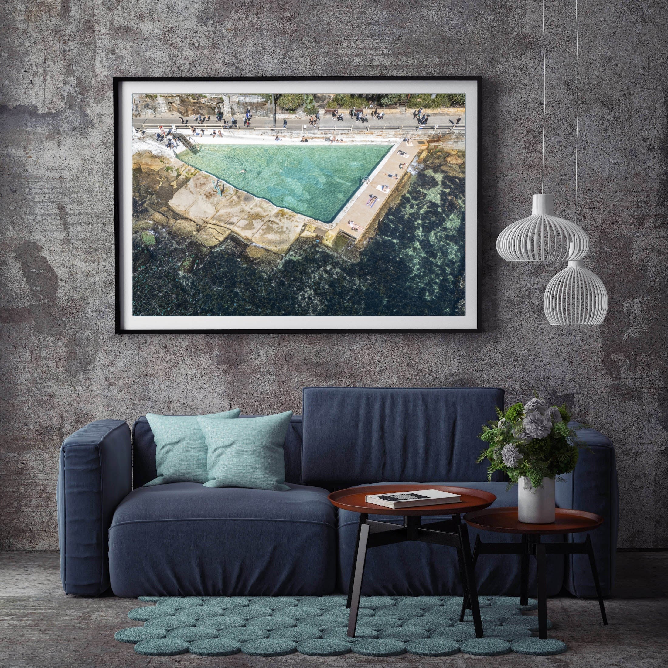 Strolling, Manly print