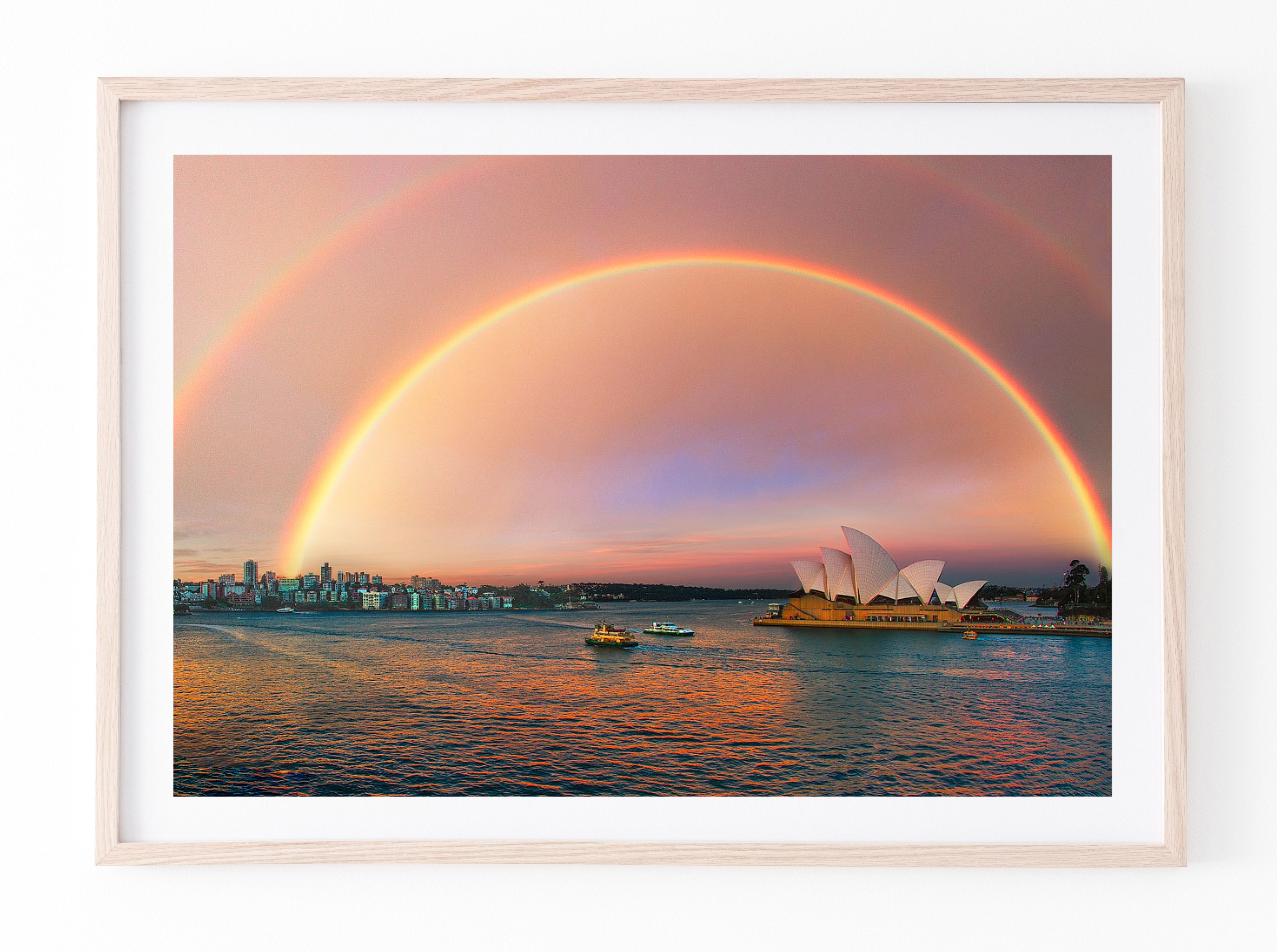 Sunset Bows, Sydney Harbour print