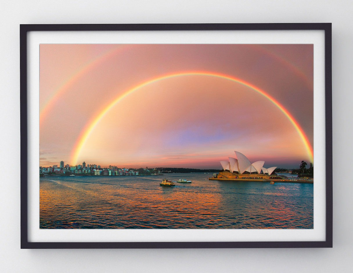 Sunset Bows, Sydney Harbour print
