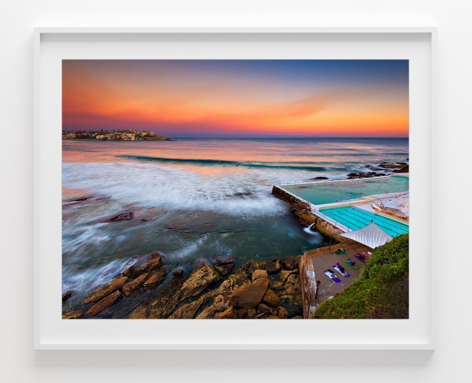 Sunset Stretch, Bondi Beach print