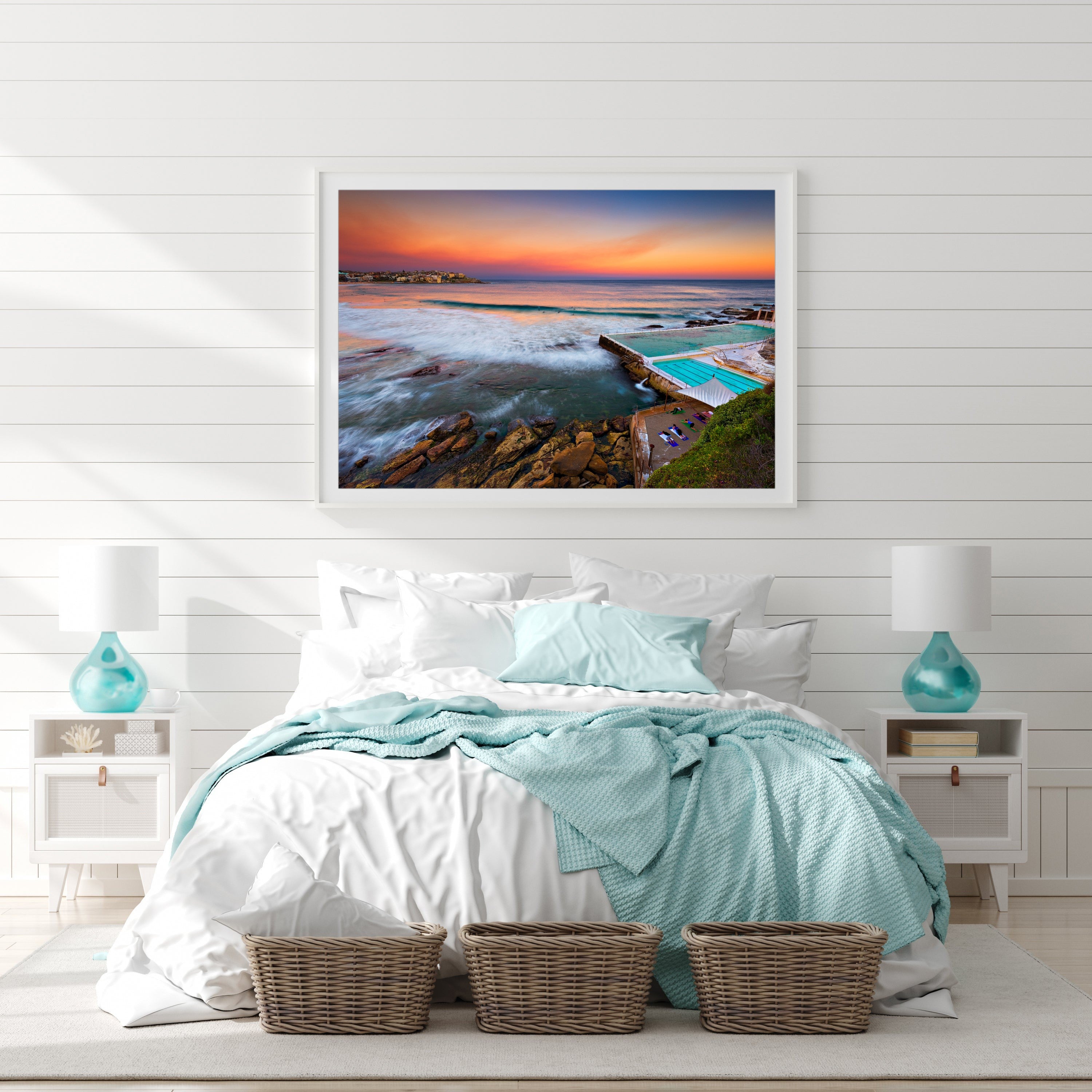 Sunset Stretch, Bondi Beach print