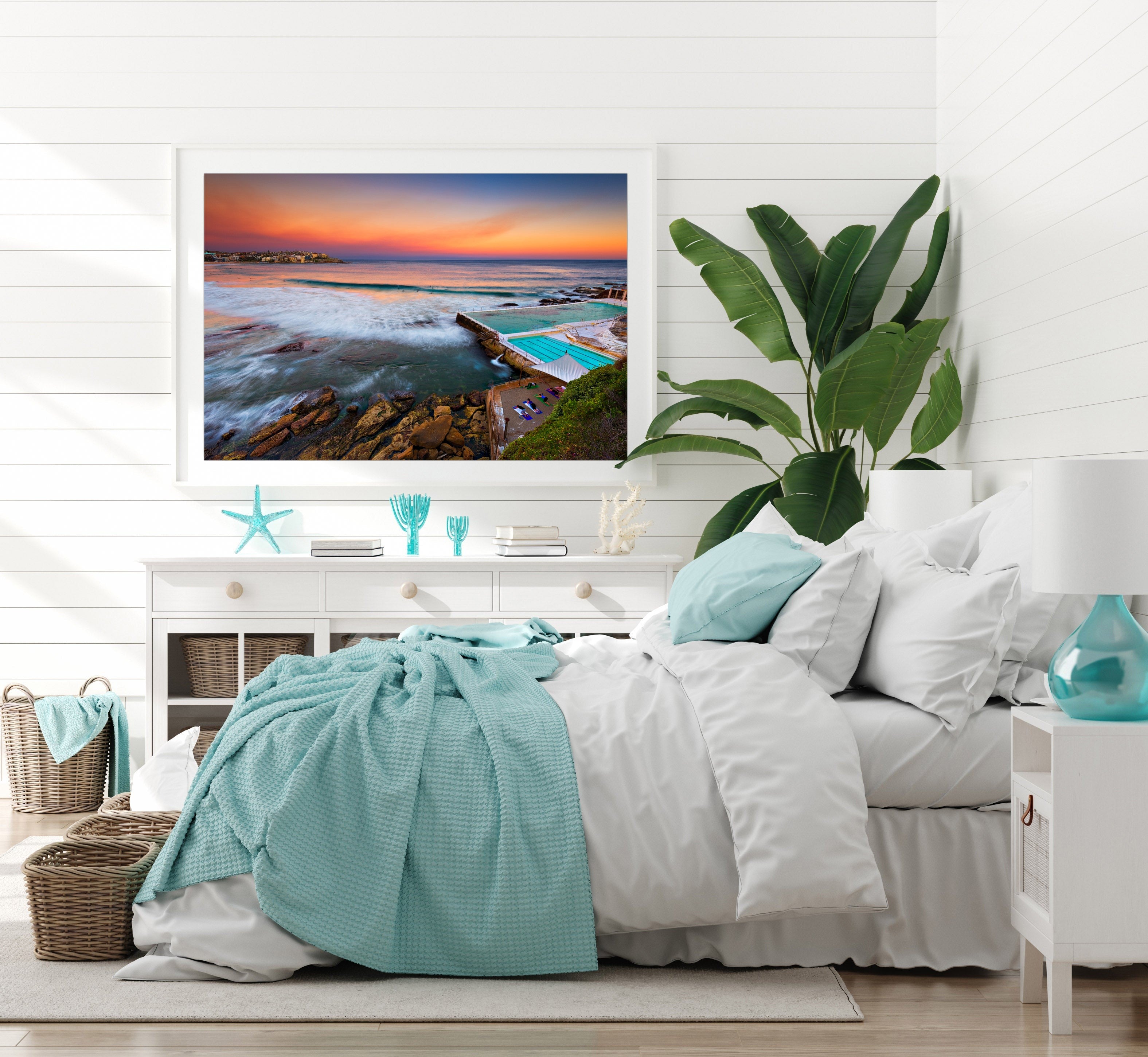 Sunset Stretch, Bondi Beach print