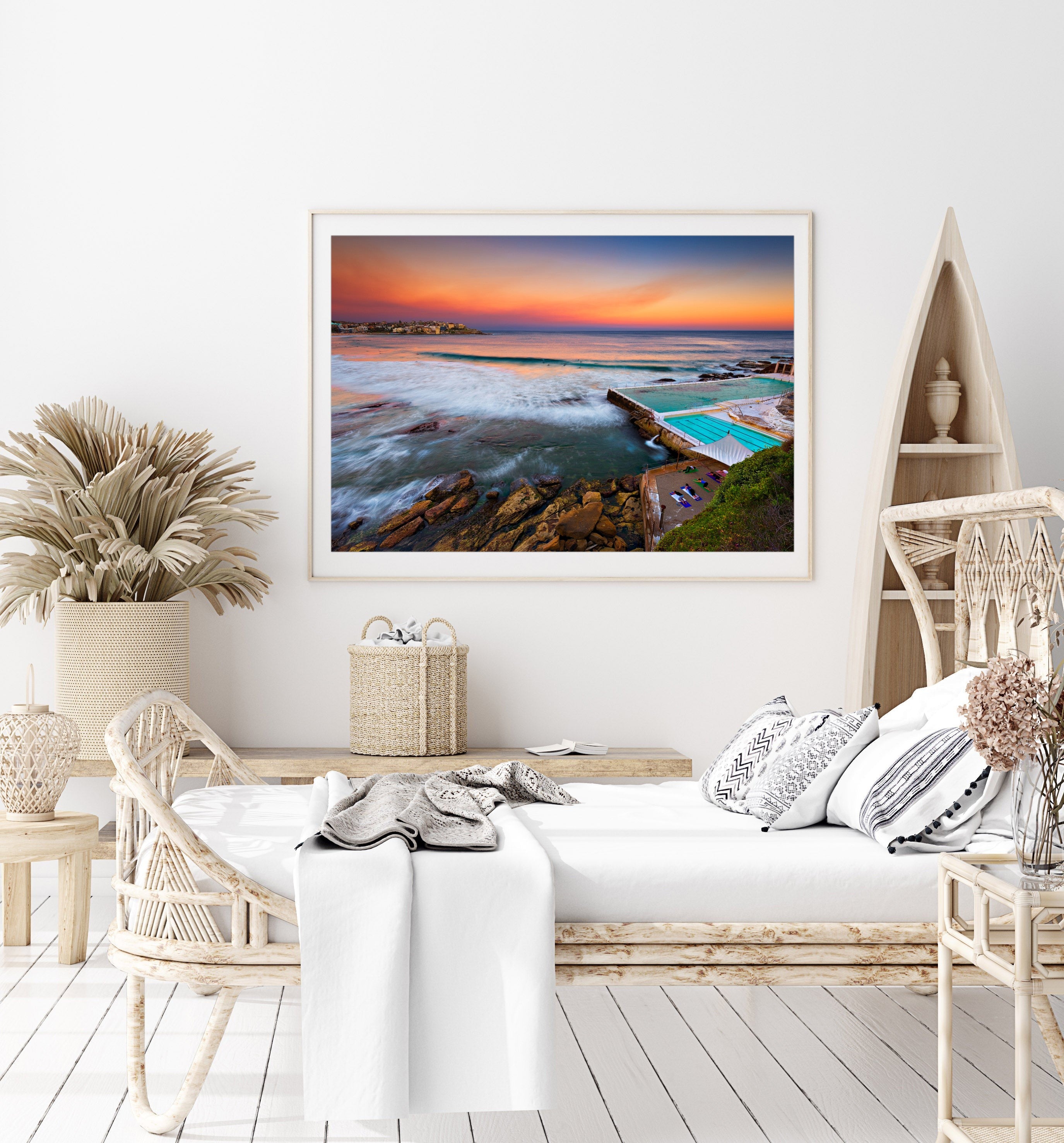 Sunset Stretch, Bondi Beach print