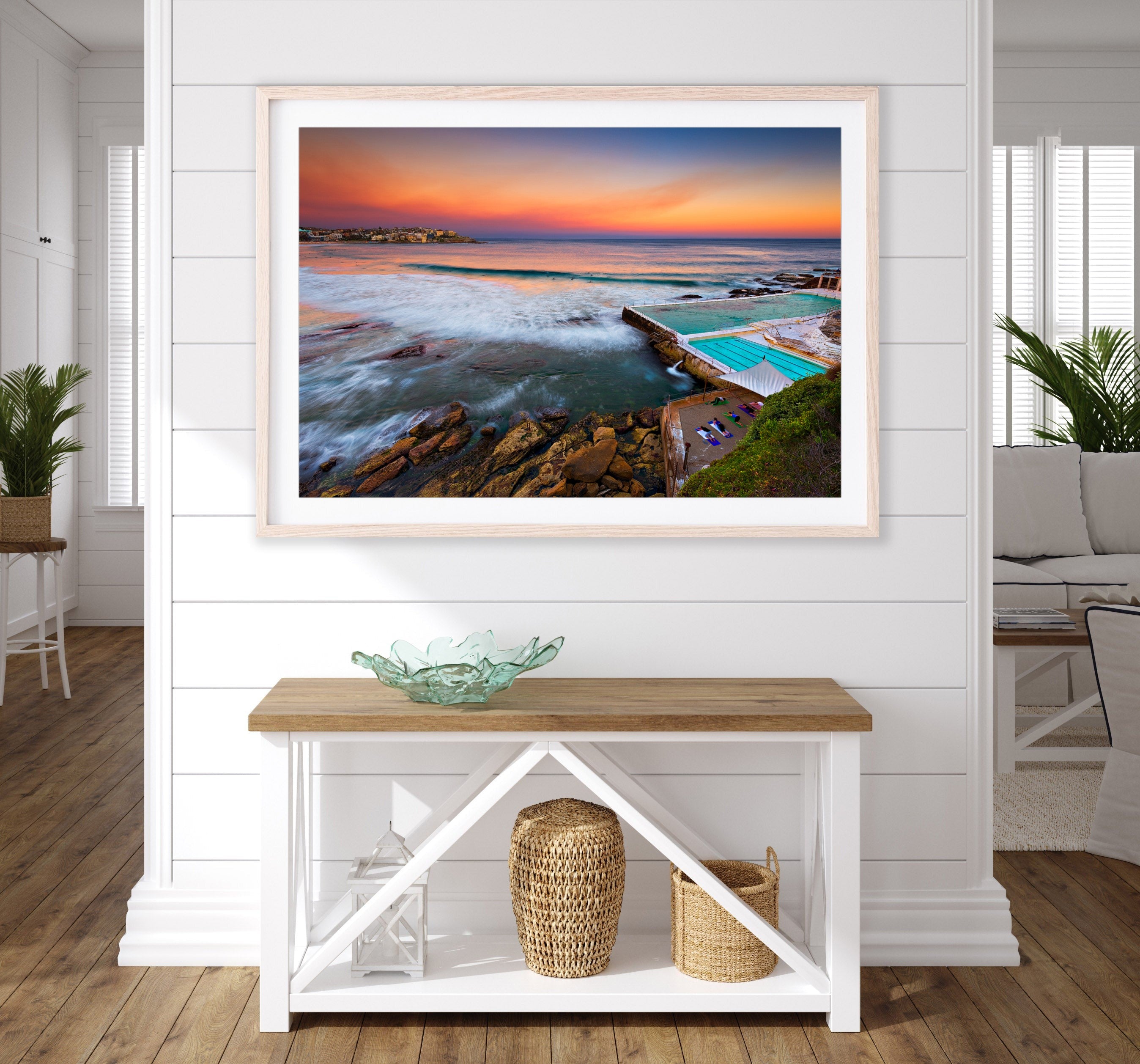 Sunset Stretch, Bondi Beach print