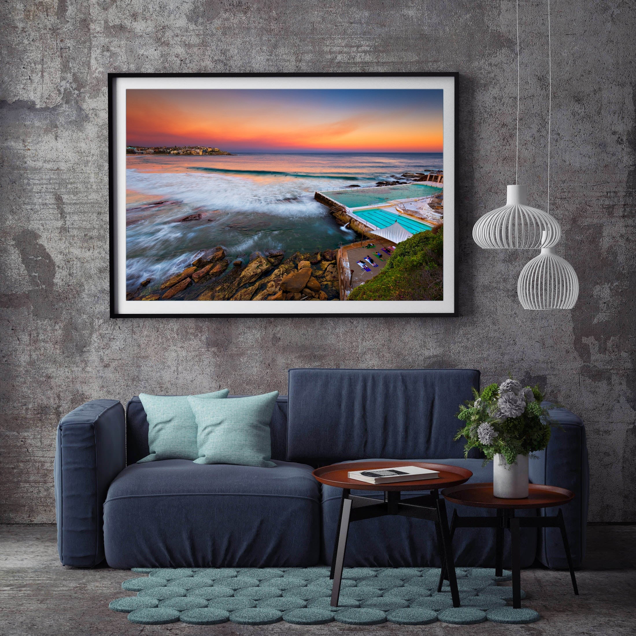 Sunset Stretch, Bondi Beach print
