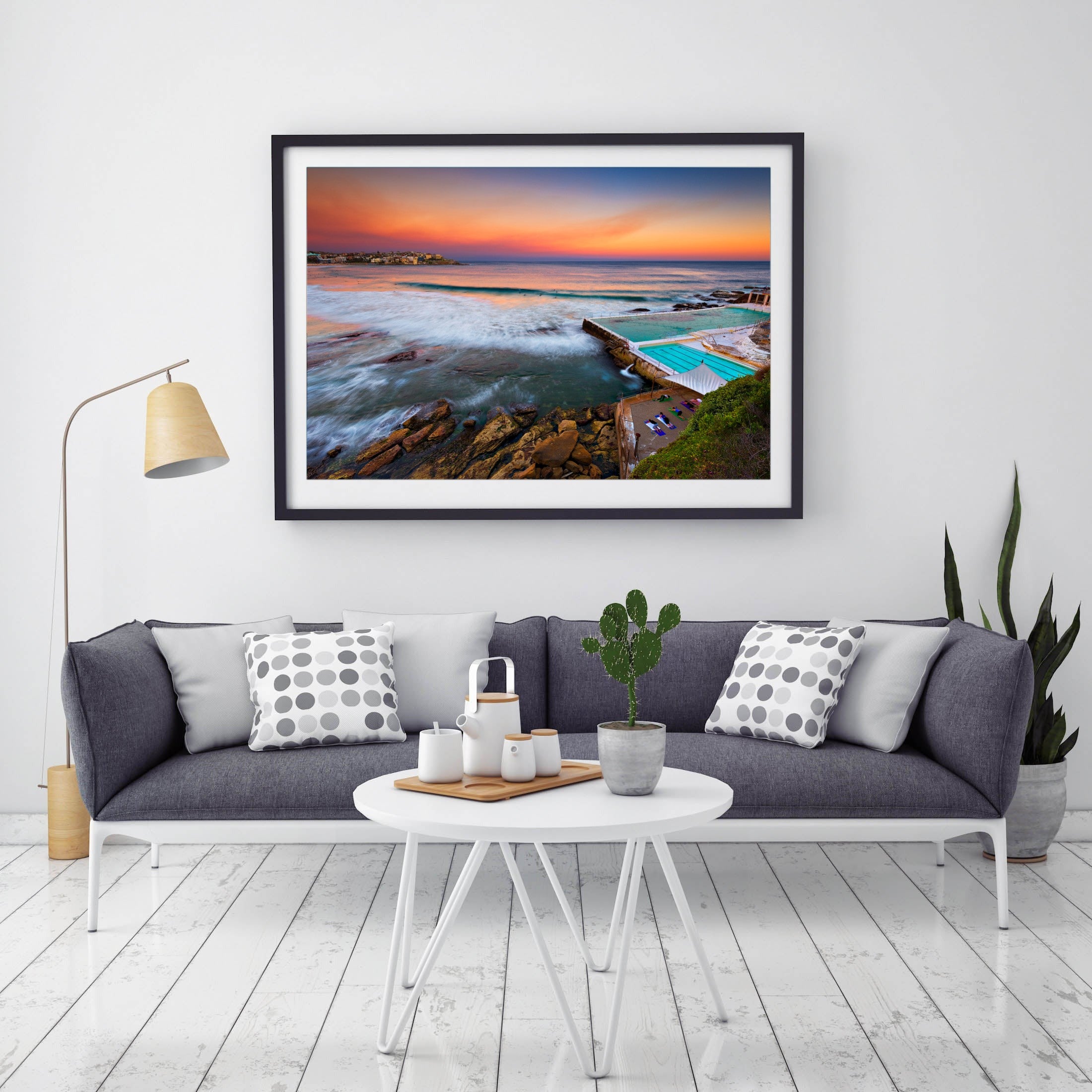 Sunset Stretch, Bondi Beach print