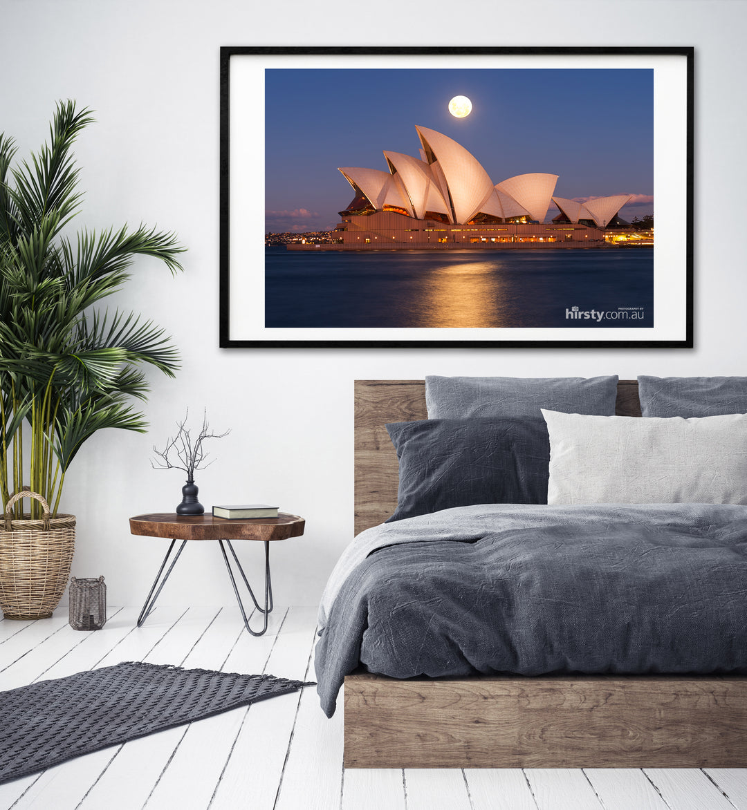 Blue Moon, Sydney Harbour, fine art photograph by Richard Hirst