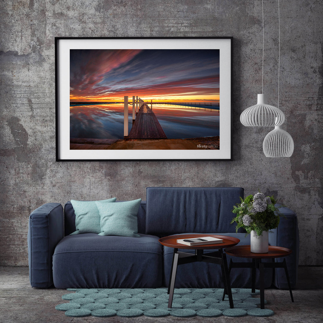 Boardwalk, Narrabeen Rock Pool print