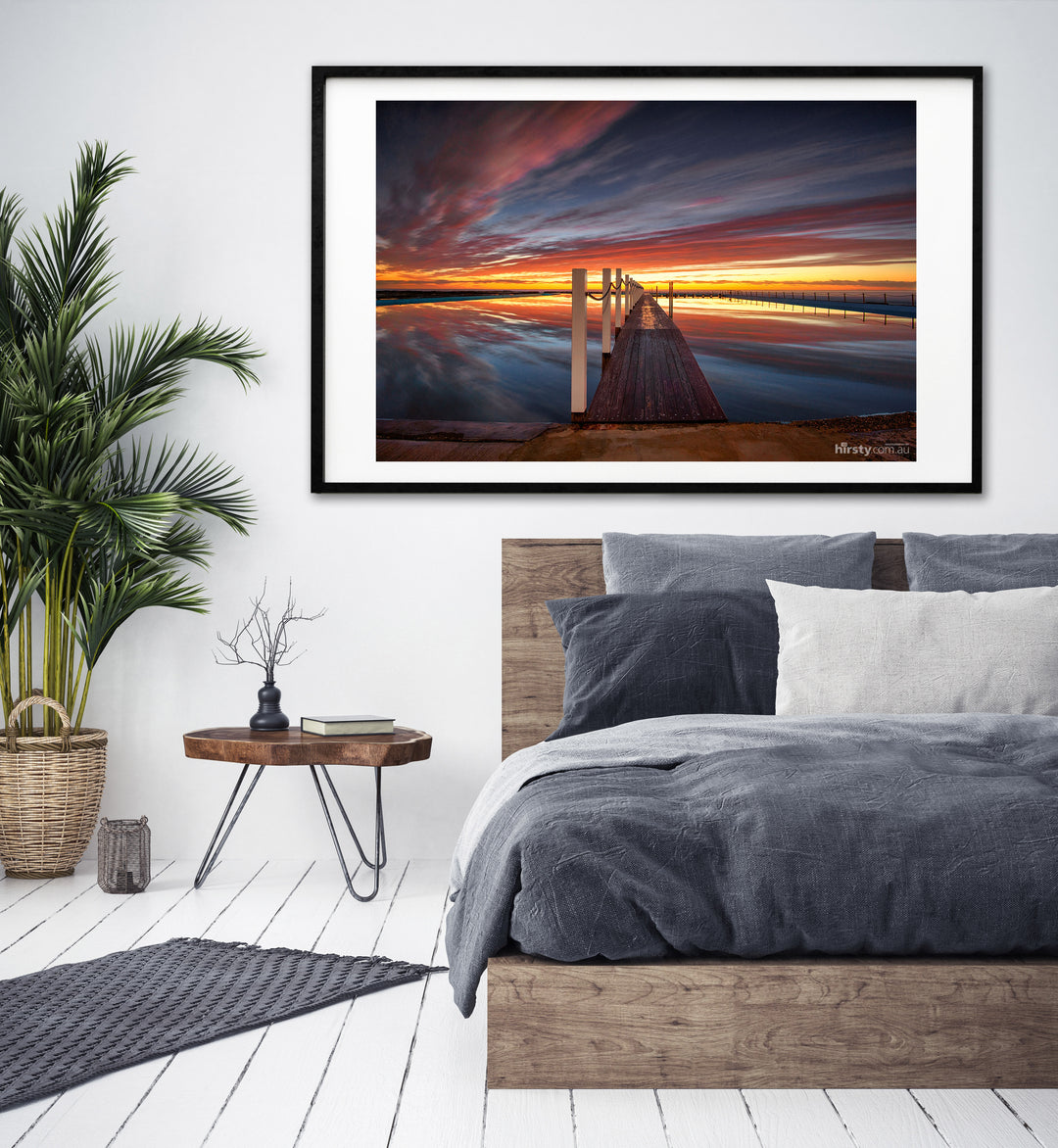Boardwalk, Narrabeen Rock Pool print