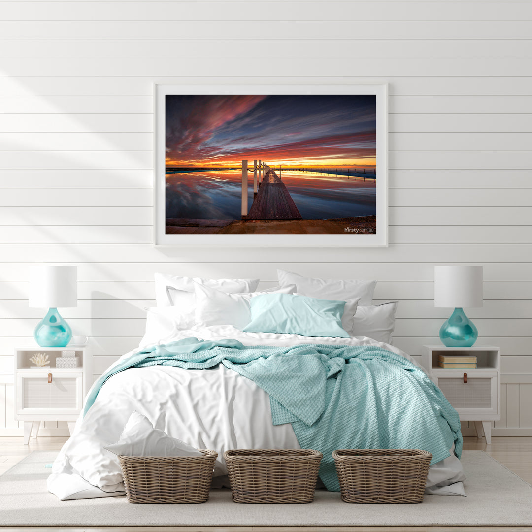 Boardwalk, Narrabeen Rock Pool print