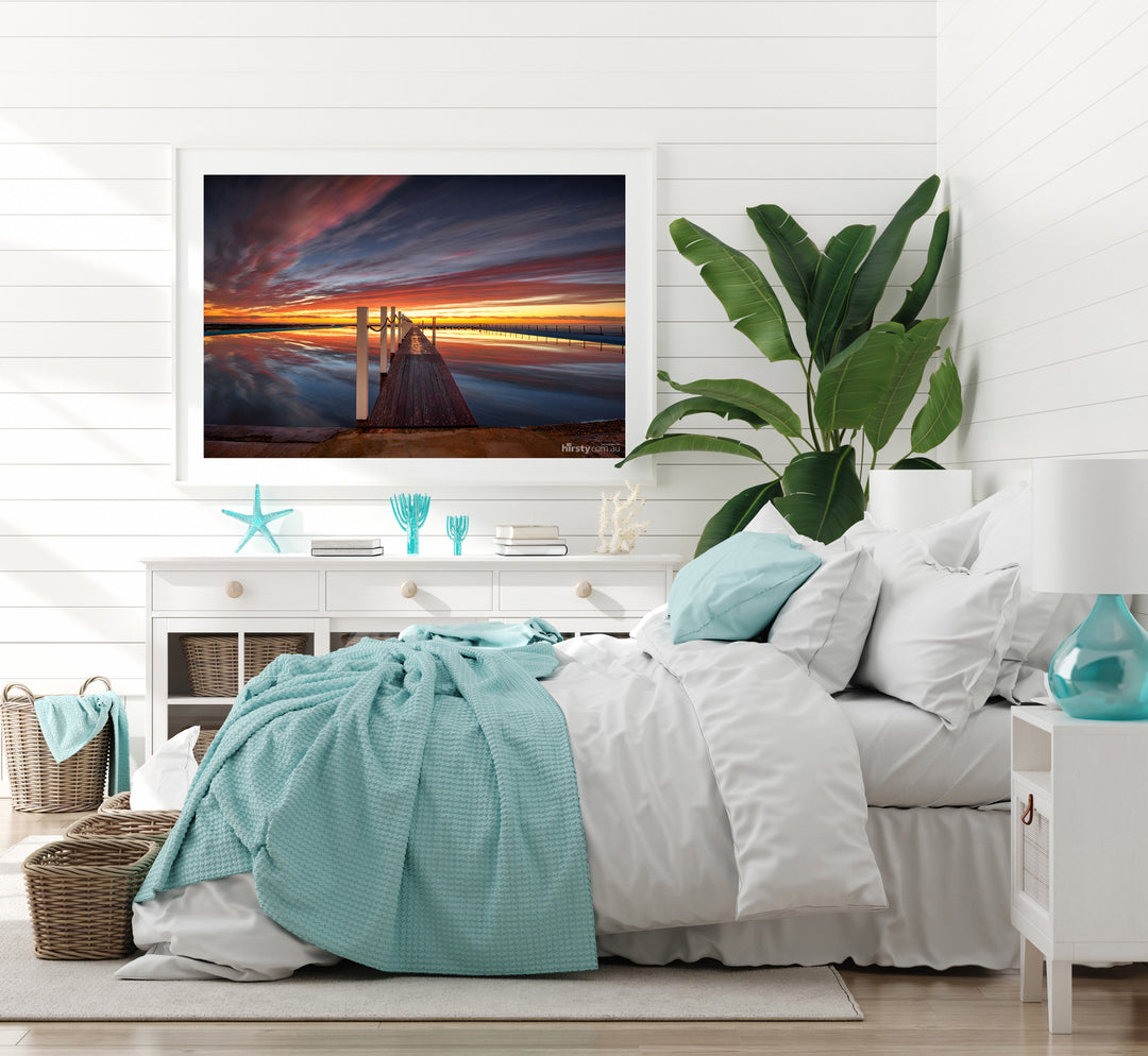 Boardwalk, Narrabeen Rock Pool print