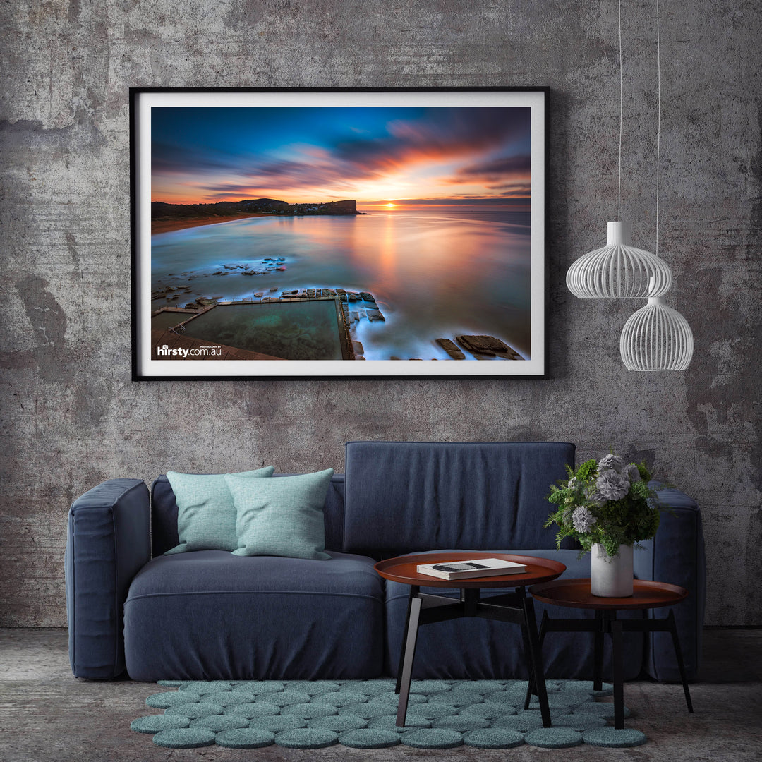 Calm, Avalon Rock Pool print