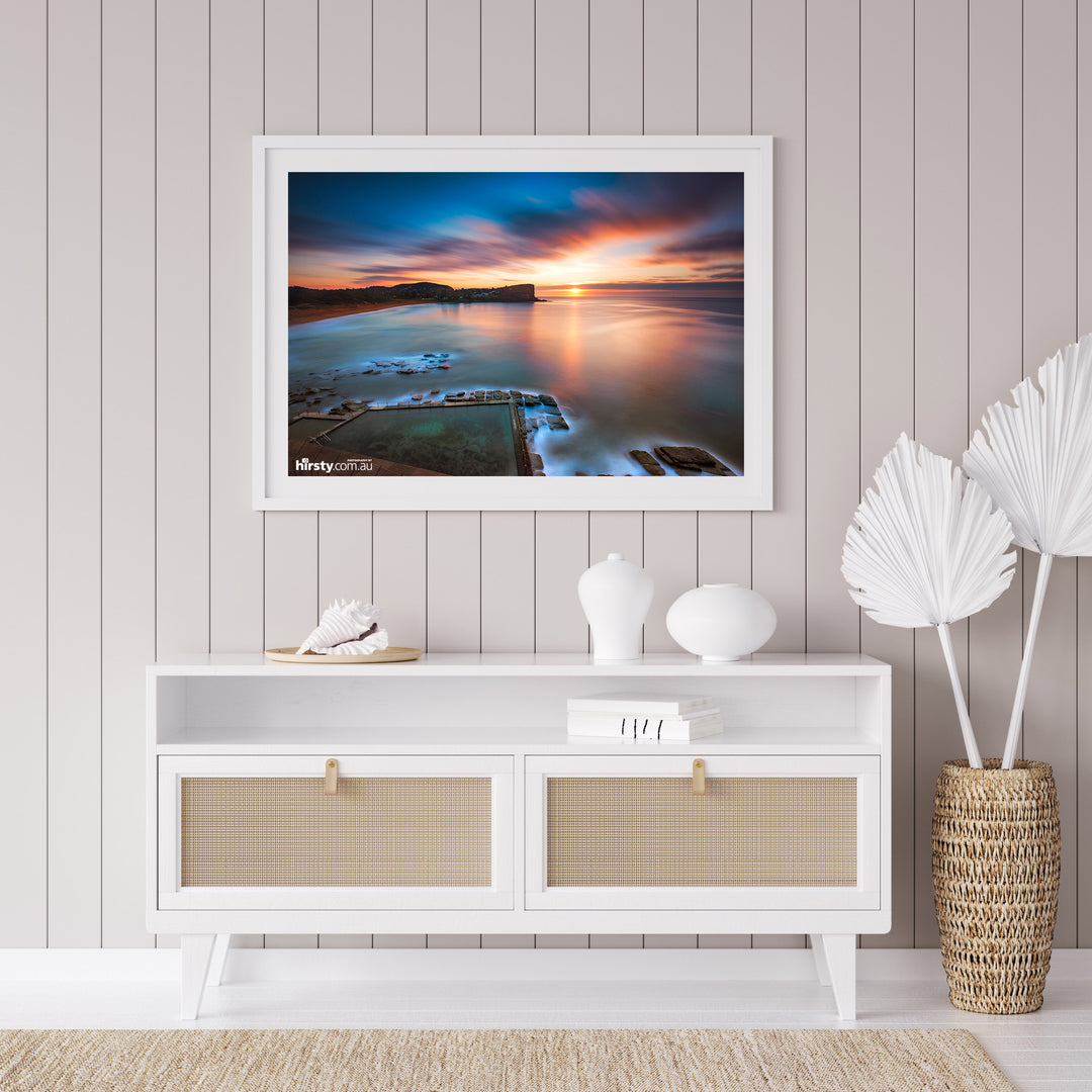 Calm, Avalon Rock Pool print