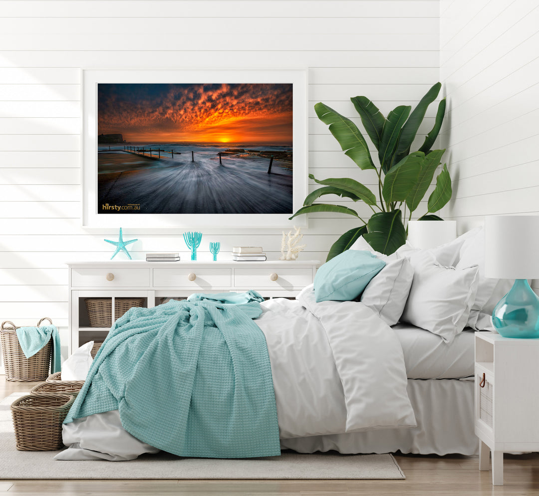 Flying In, Avalon Rock Pool print