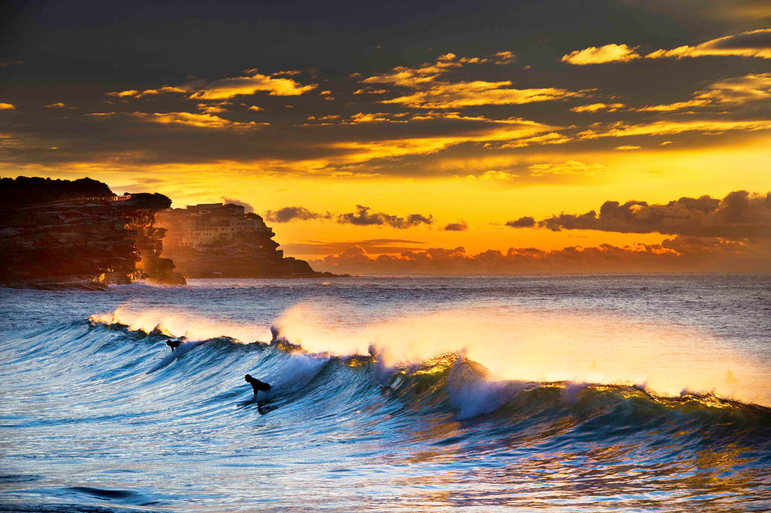 Golden Mirror, Bronte Beach print