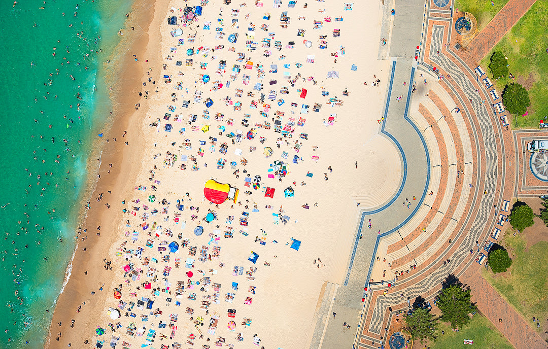 Looking Down, Coogee Beach print