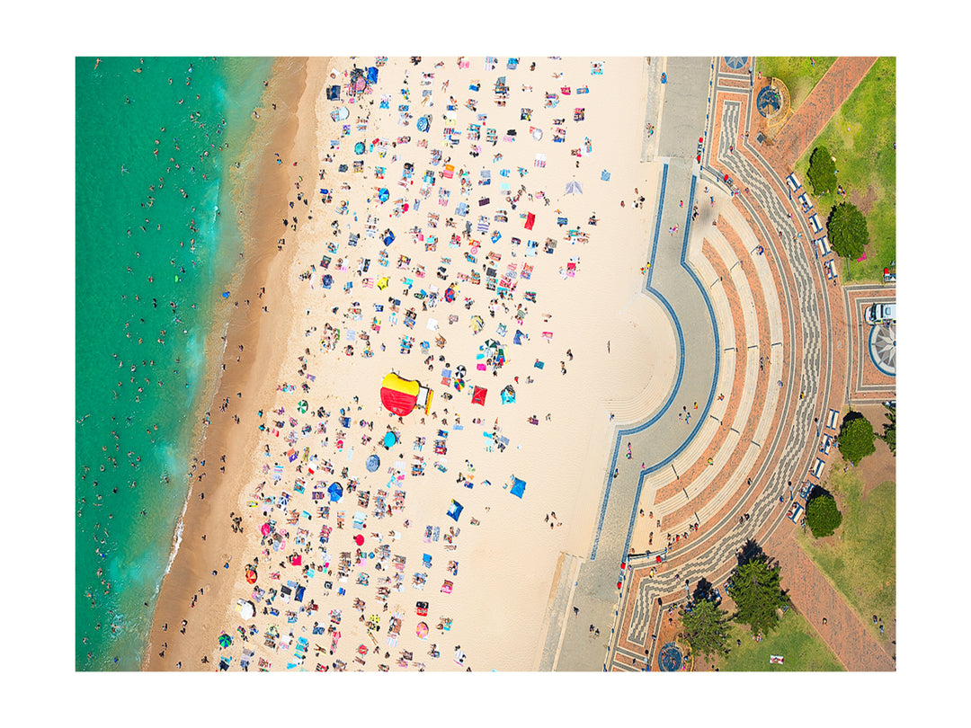 Looking Down, Coogee Beach print