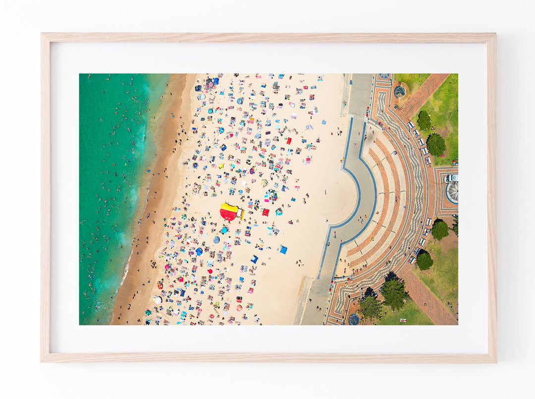 Looking Down, Coogee Beach print