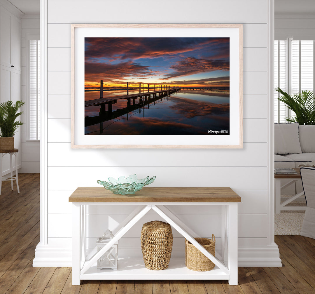 Mirror, Narrabeen Rock Pool print