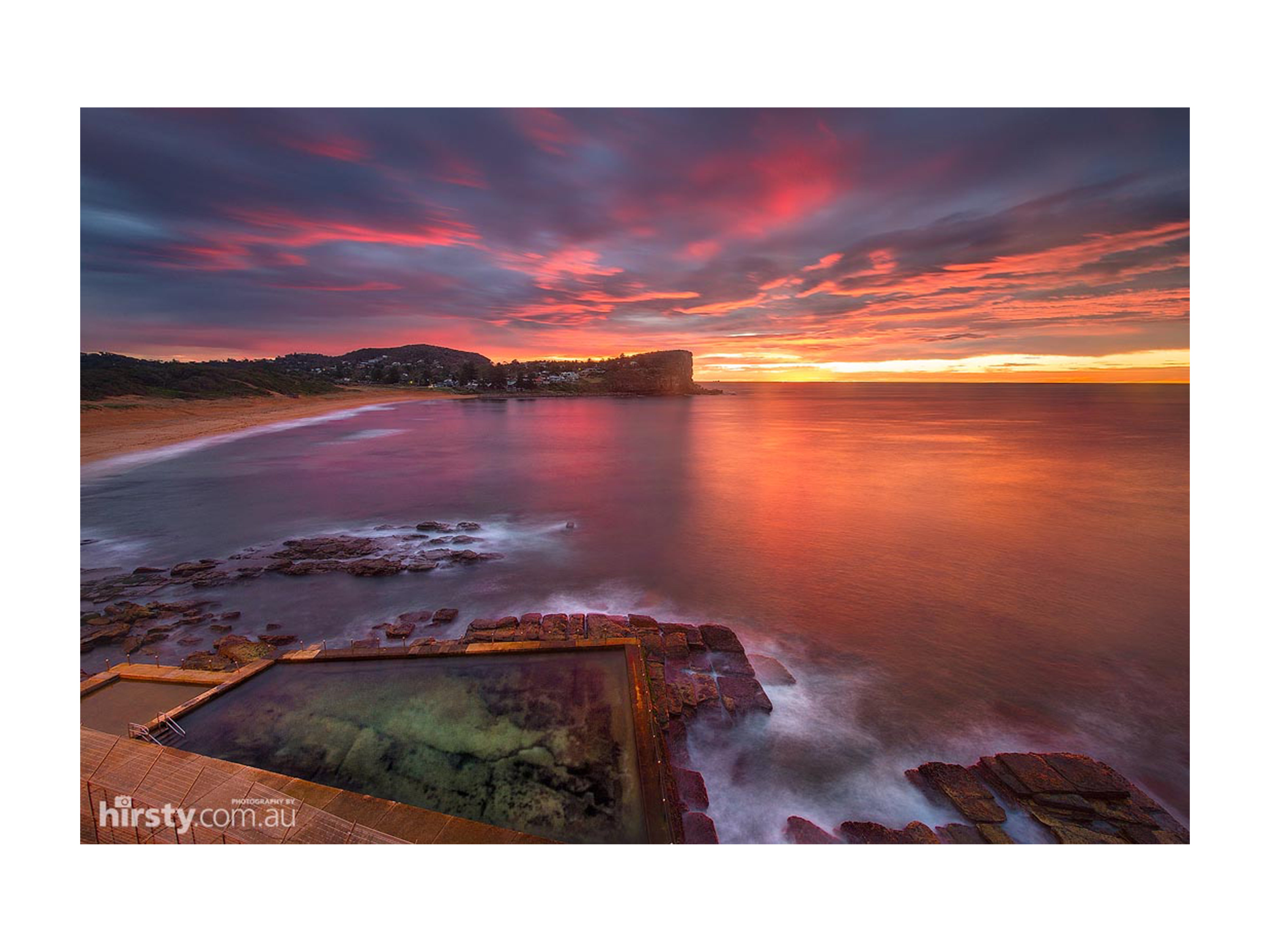 Pink Sunrise, Avalon Rock Pool