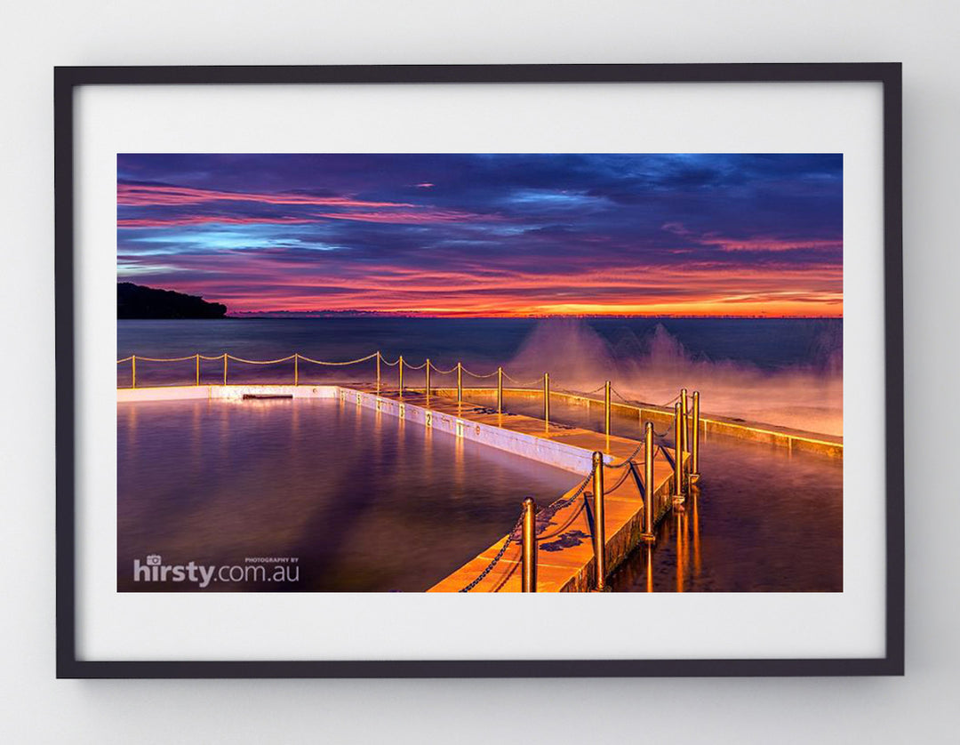 Poles, Curl Curl Rock Pool print