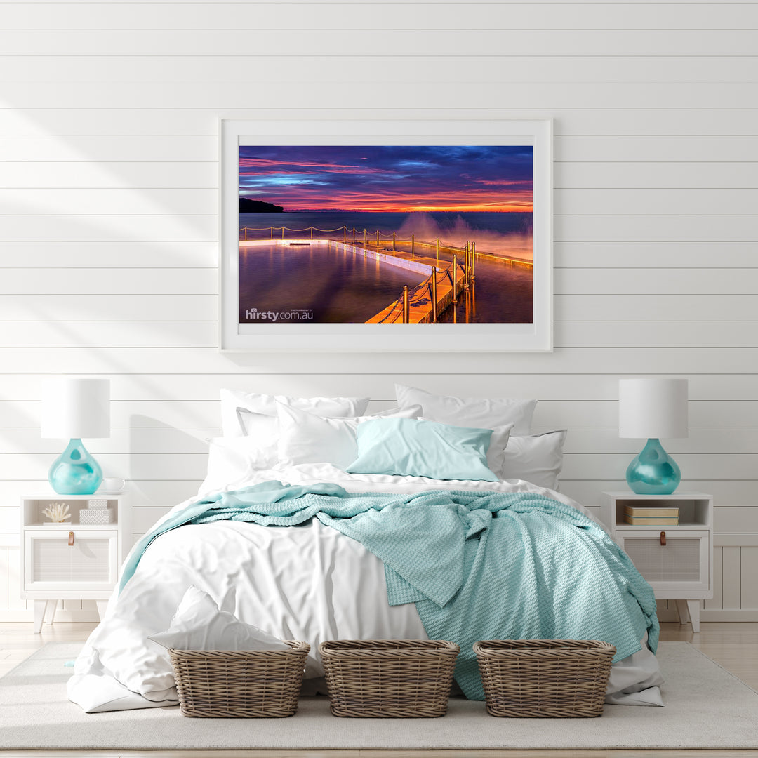 Poles, Curl Curl Rock Pool print
