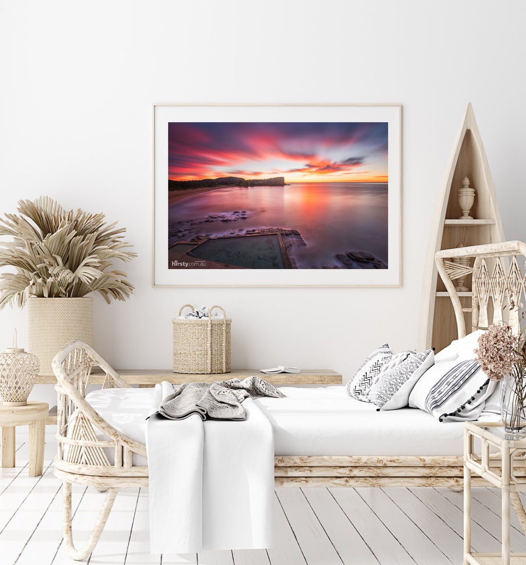 Pretty in Pink, Avalon Rock Pool print