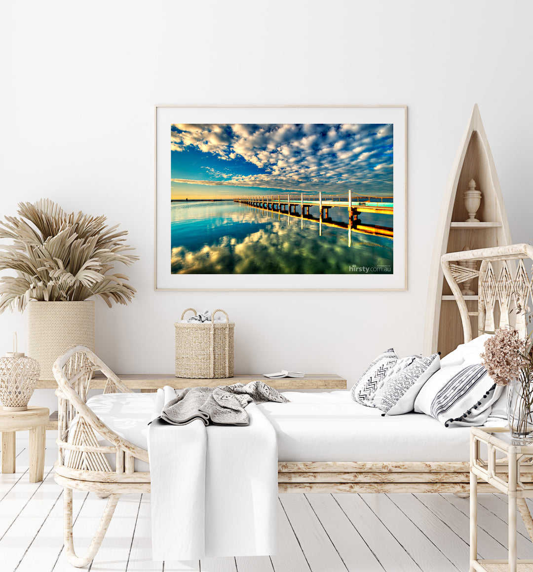 Puffed Up, Narrabeen Rock Pool print