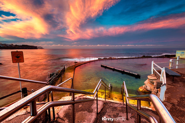 Sunset Swirls, Bronte Beach print